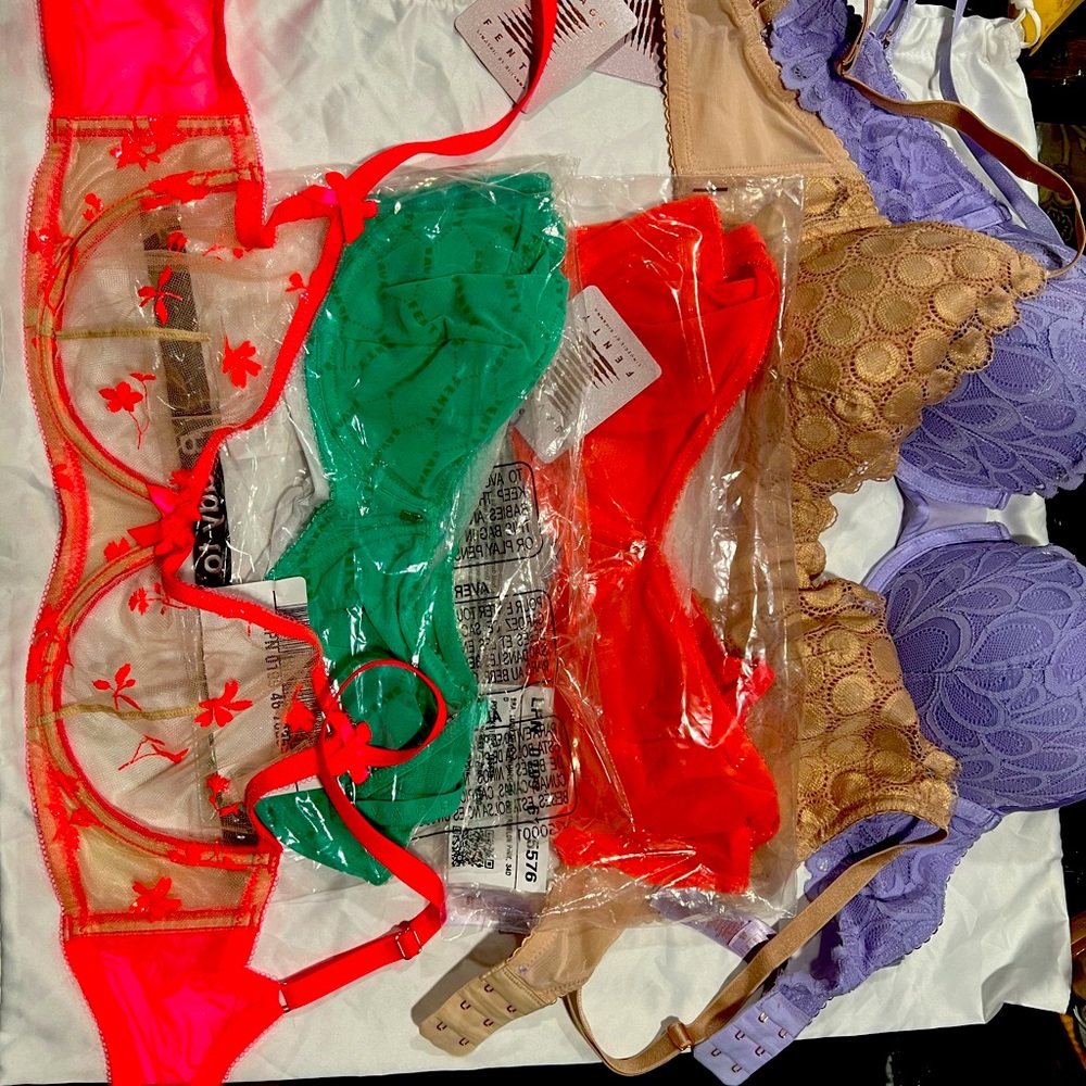 Bundle of five brand new FENTY bras